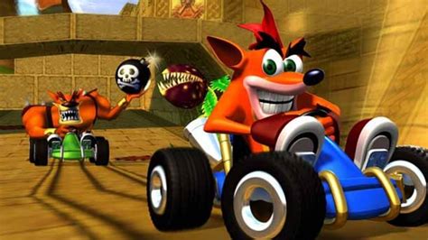 ctr racing|crash bandicoot racing game.